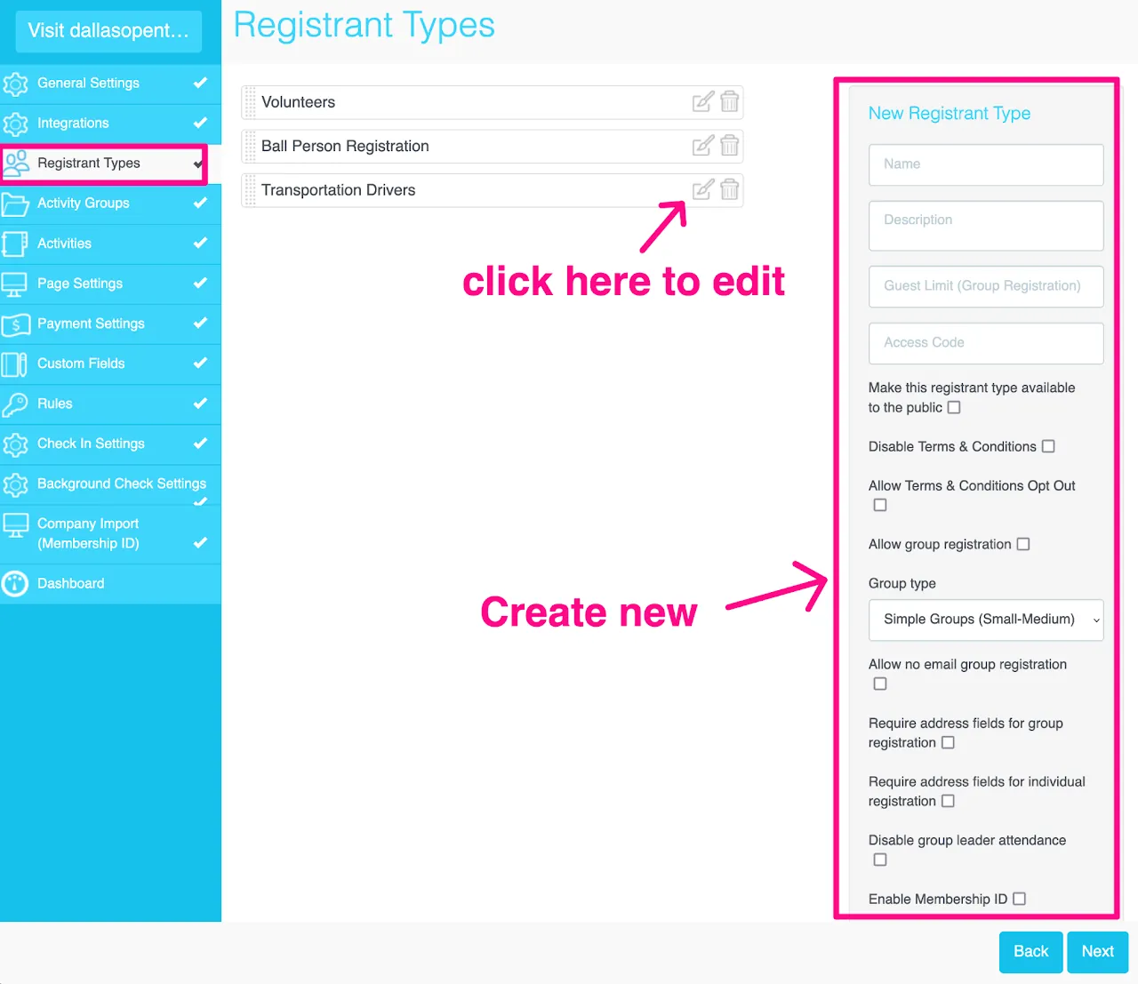 Screenshot of the Cross Event Email Banners upload interface in myTRS settings