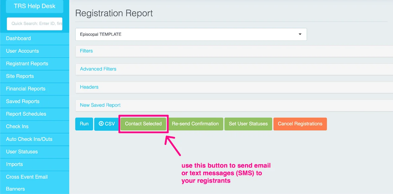Communication channel selection options